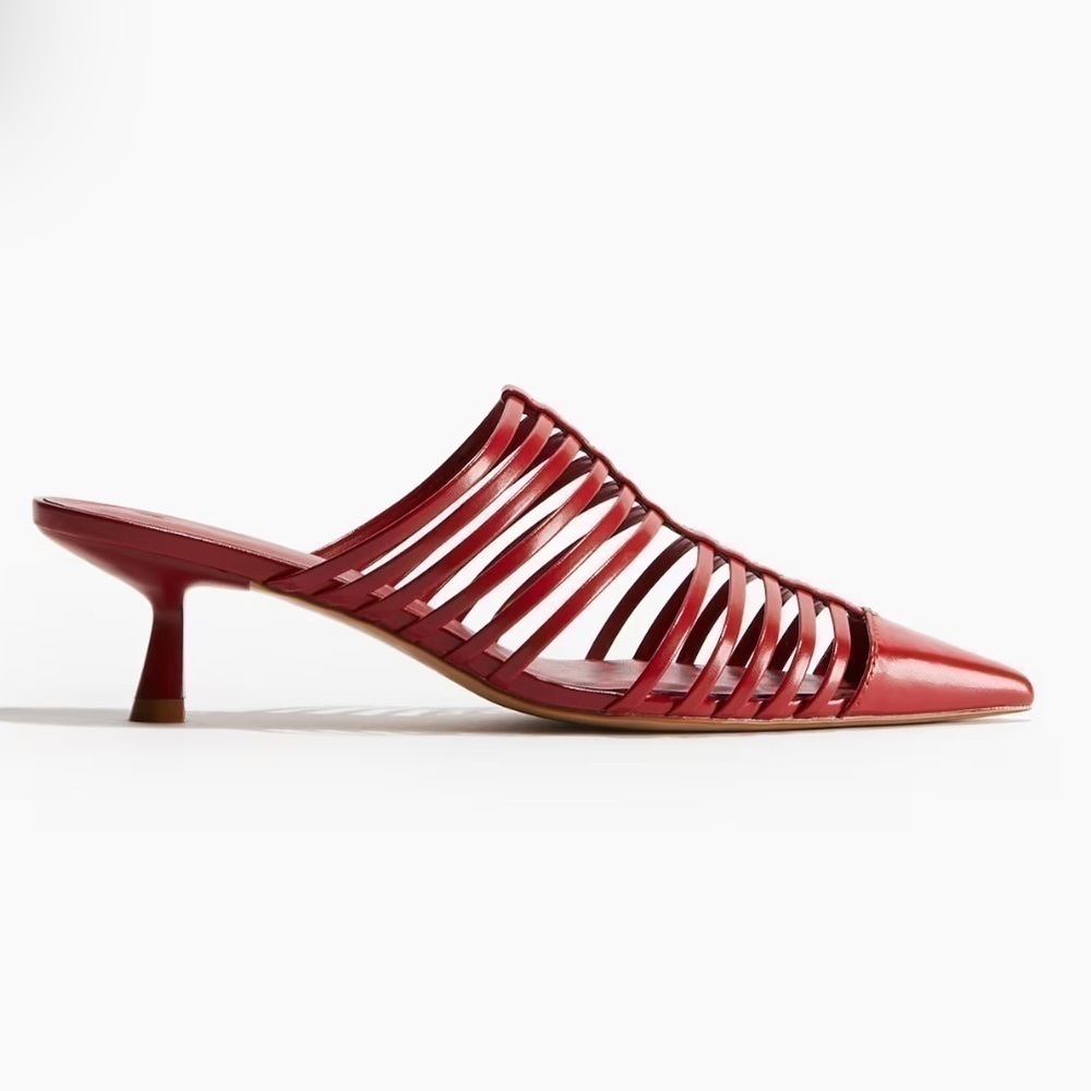 Red straps mules - Picture 10 of 14